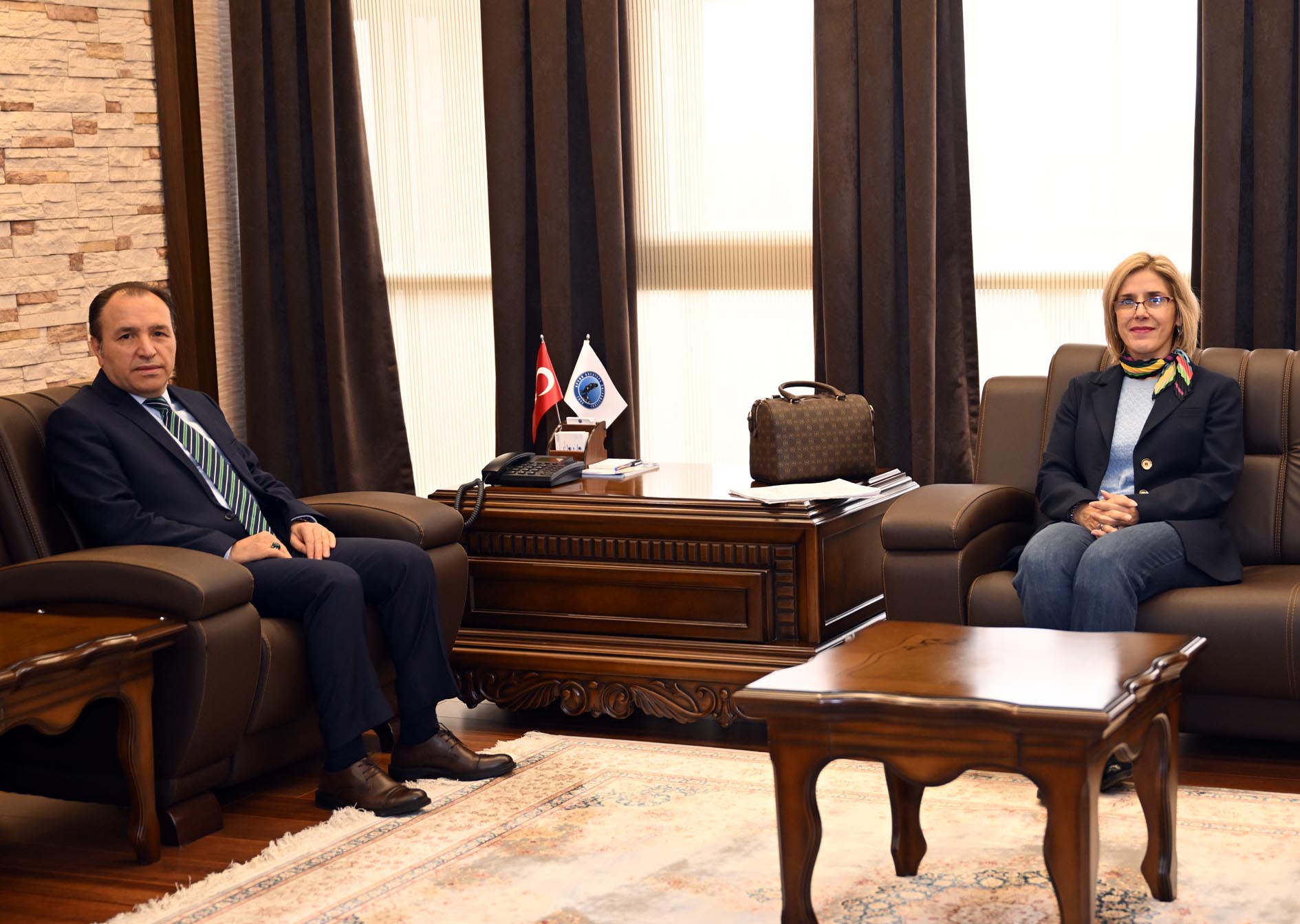 Sporak Temsilcileri Kurum Ziyaretleri Kapsamında Rektör Karakaş’ı Ziyaret Etti