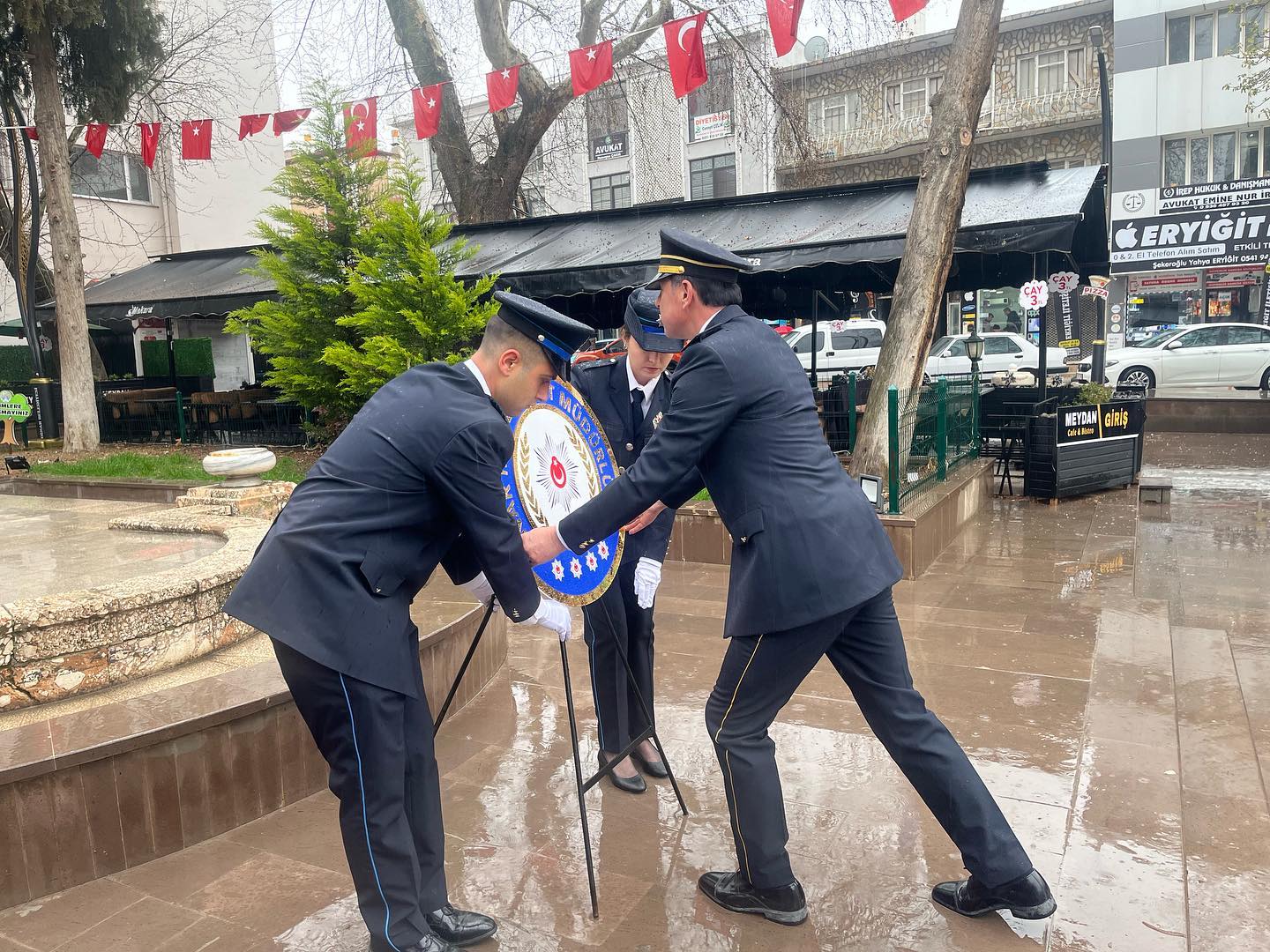 Kaymakam Kemal Duru, Polis Haftası Töreninde Emniyet Müdürlüğünü Ziyaret Etti.