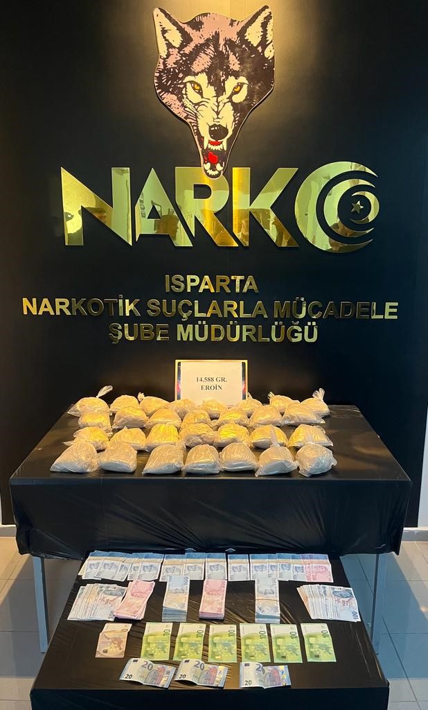 Isparta'da Dev Uyuşturucu Operasyonu: 14 Kilo Eroin Ele Geçirildi