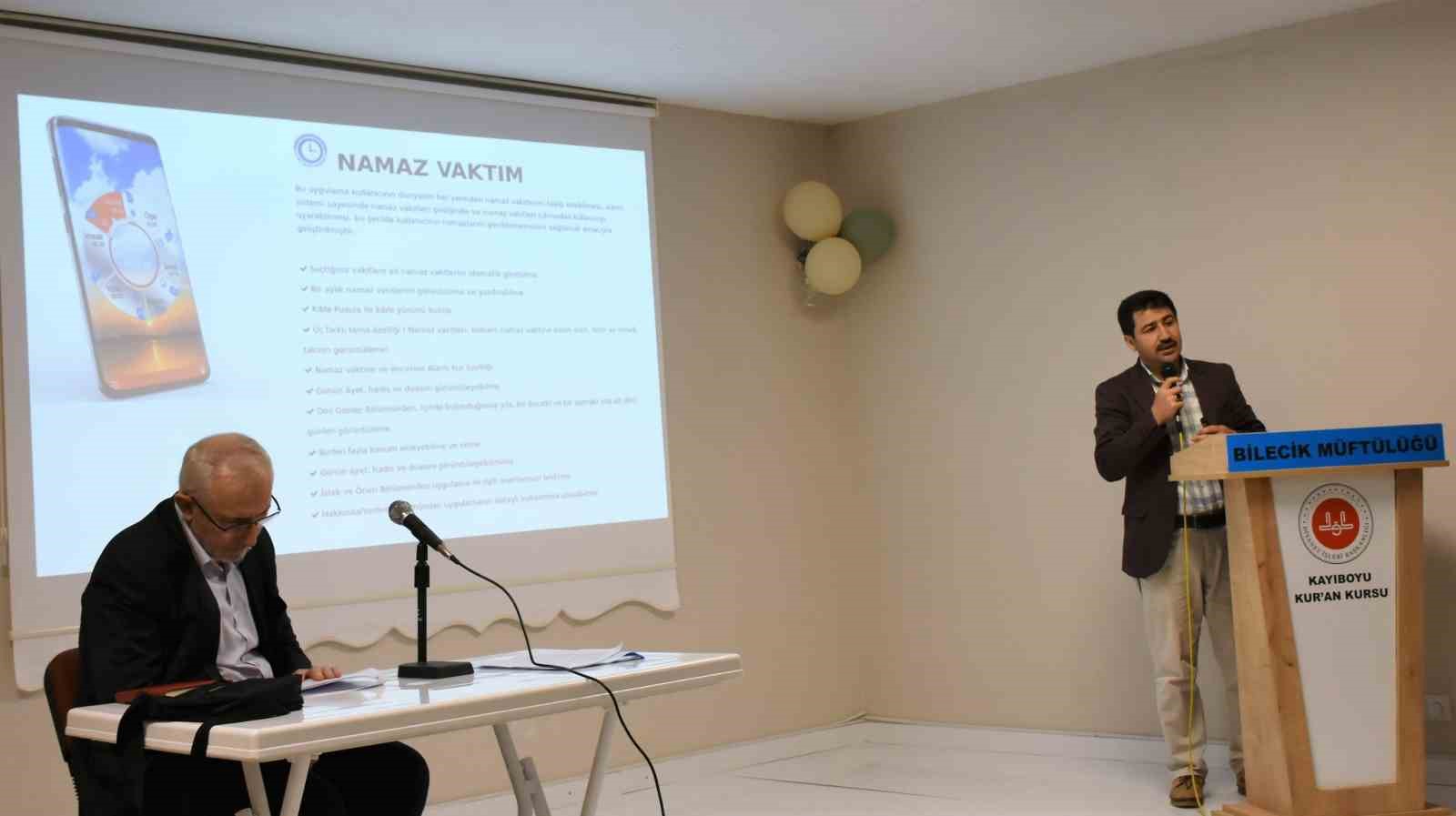 Bilecik İl Müftülüğü, Diyanet Mobil Uygulamaları Tanıtımı Yaptı