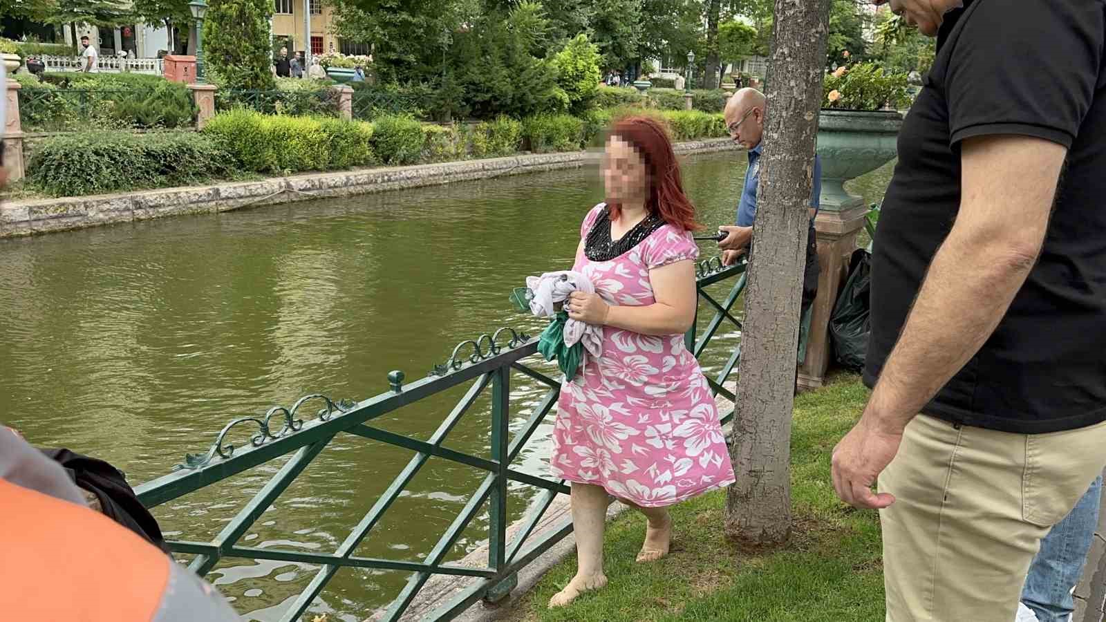 Eskişehir'de Porsuk Çayı kenarında şüpheli hareketlerde bulunan genç kadın polisi harekete geçirdi