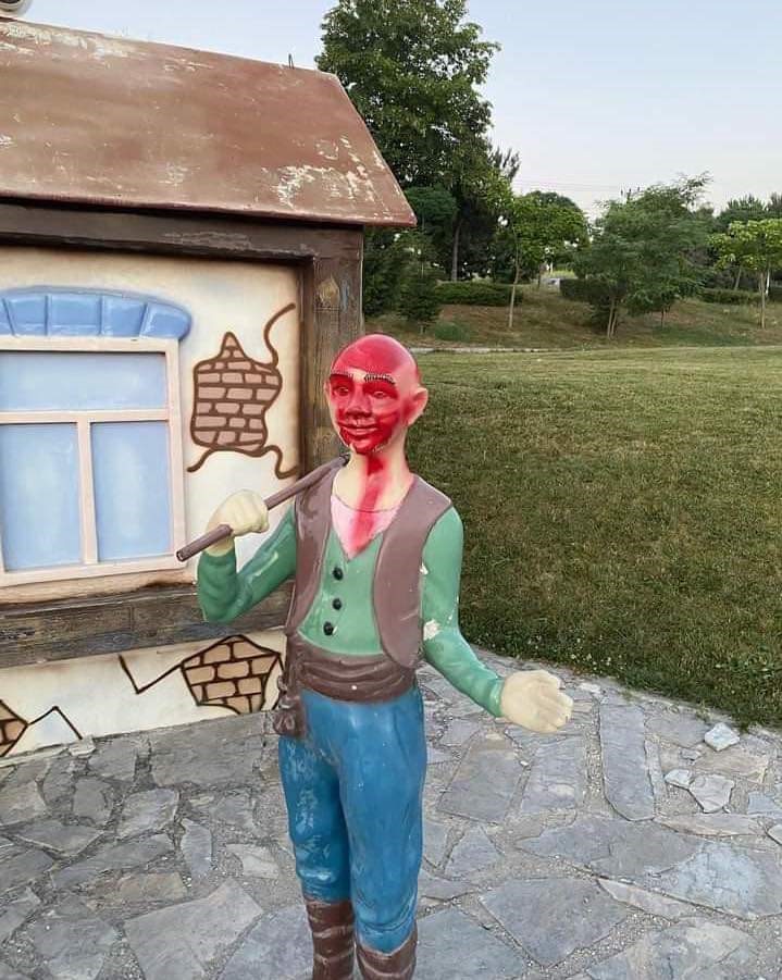 Bozüyük'te çocuk parkına çirkin saldırı