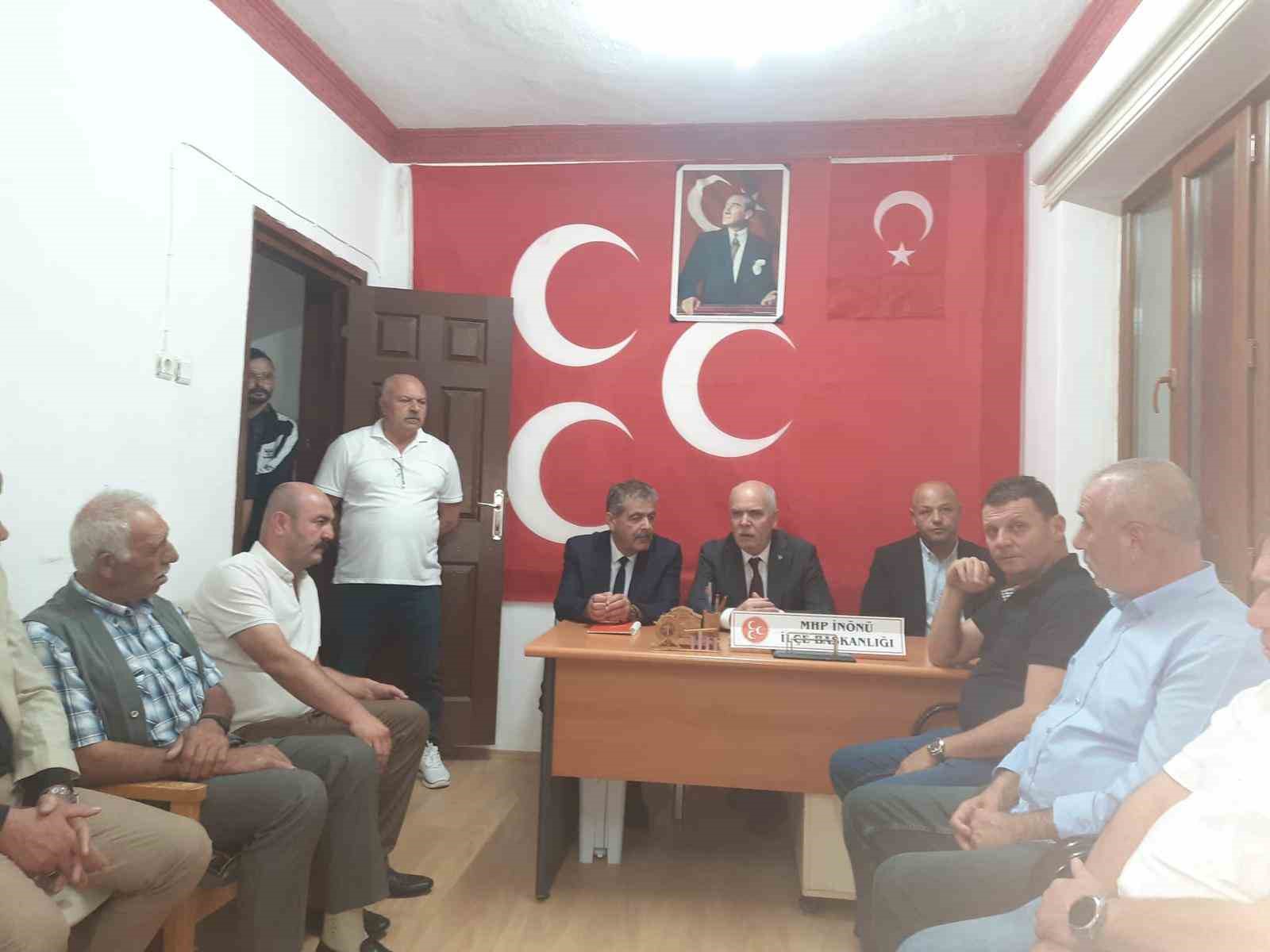 MHP Eskişehir İl Başkanı İsmail Candemir İnönü İlçe Başkanını ziyaret etti.