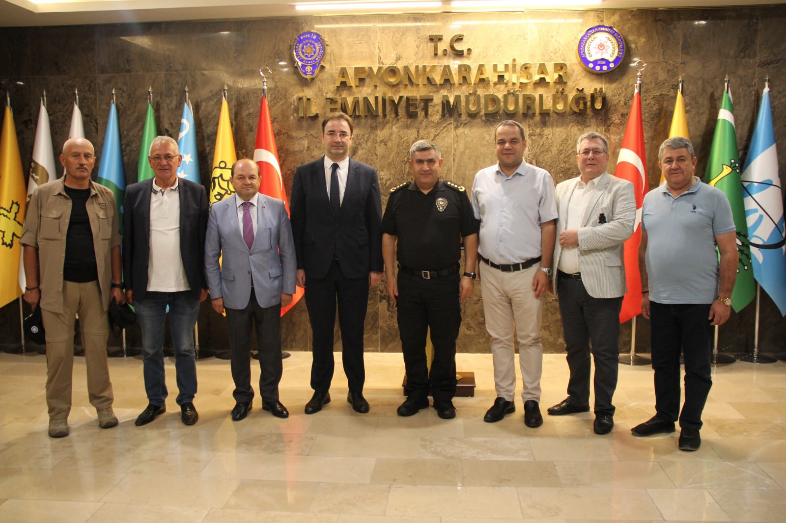 İl Emniyet Müdürü Mahmut Ay 'a Gazeteciler Cemiyetinden Ziyaret